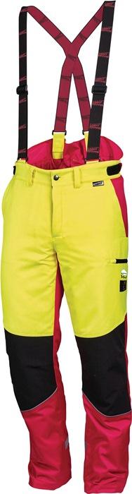 Pantalon de sécurité forestière confort taille 54 jaune néon/rouge 60 % PES / 40 % coton LEIPOLD+Dà-HLE_0