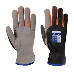 Portwest - Gants anti froid WINTERSHIELD Noir / Orange Taille 9 - 5036146010646_0