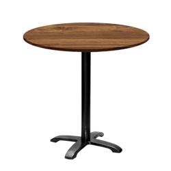 Restootab - Table ronde Ø80cm - modèle Bazila chêne hunton - marron TB-BZ4-R80M-CH.HUN_0
