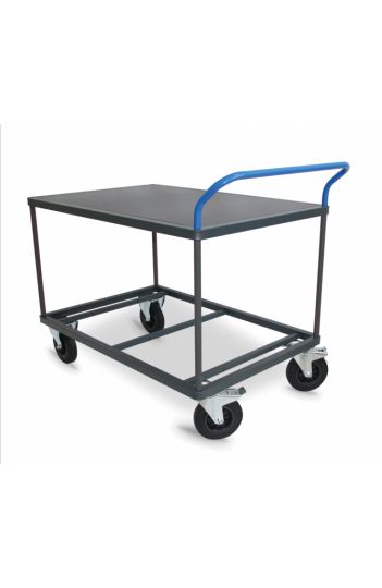 Servante modulable - 1 plateau bois 800 x 600 mm - charge 300 kg - robuste et ergonomique_0