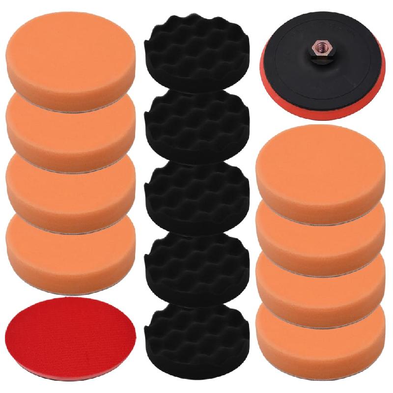 Tampons De Polissage 3M Perfect-it III - Lot De 4, Diamètre 75mm - Pour éliminer Les Micro-rayures - Mousse à Pores Ouverts