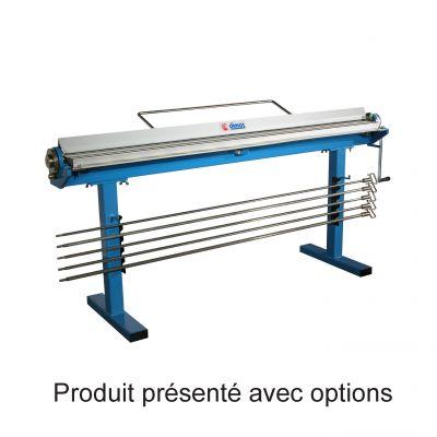 Baguetteuse manuelle 2,25 m en aluminium - Ø18 mm - 3 diamètres - capacité zinc 0,80 mm - poids brut 130 kg_0