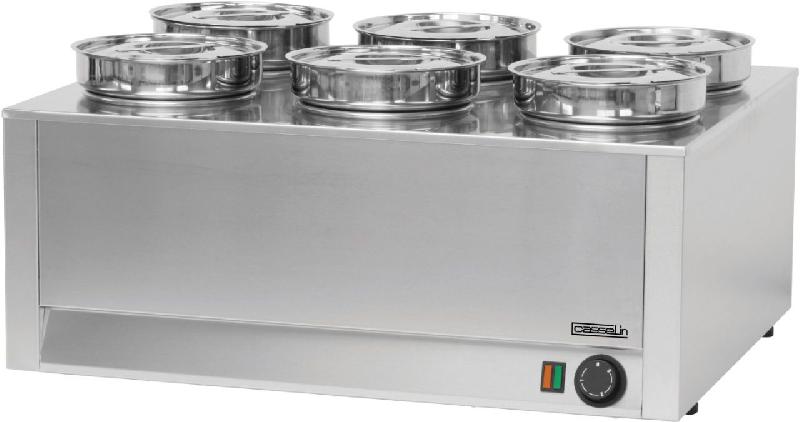 Bain-marie à sauce 6 cuves de 4.5 litres CASSELIN CBMS6_0