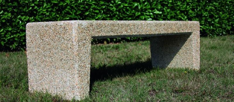 Banc public en béton armé - Chicago - Longueur 1500 mm à 2000 mm - Fabrication Française_0