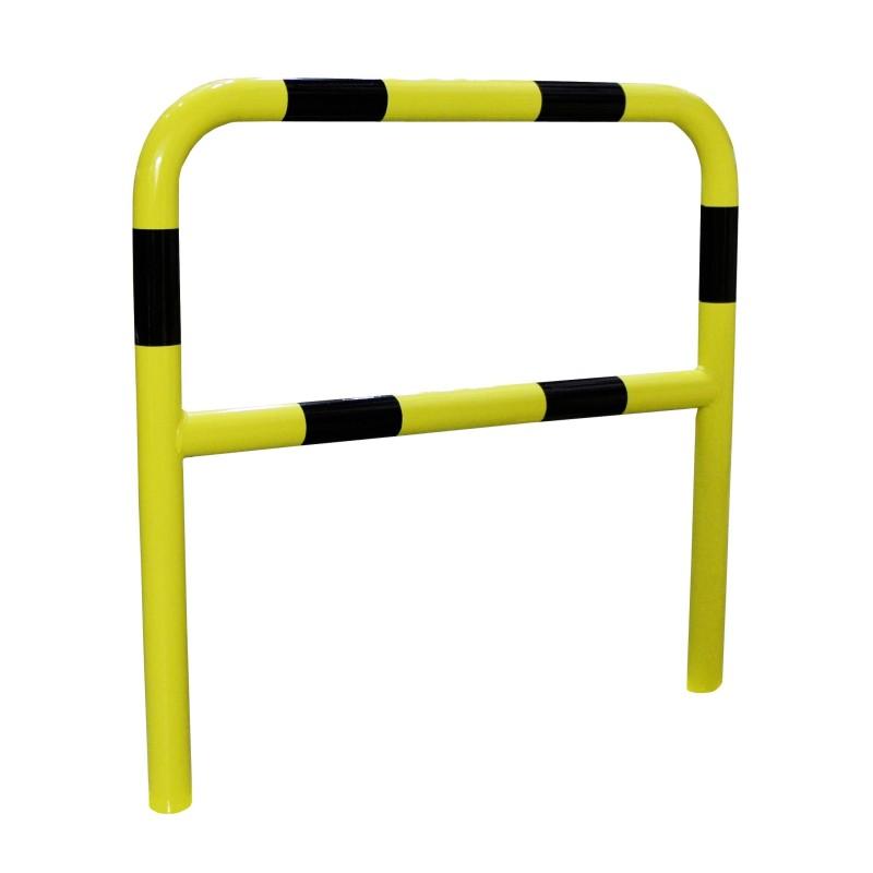 Barrière de sécurité  diamètre 60 mm à sceller en acier - Noir / Jaune / 1000_0