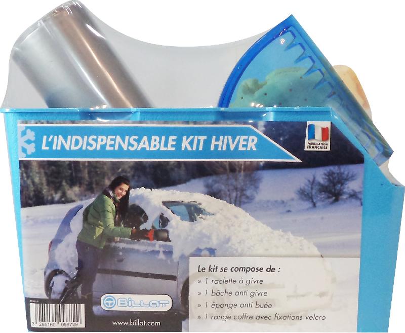 BILLAT - Kit hiver (3 pièces) 922082 - Range coffre, gratte-givre, bâche et éponge anti-buée_0