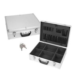 Caisse à Outils PEREL avec Compartiments Amovibles - Serrure à Clé - 457 x 330 x 152 mm - 3701123995903_0
