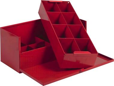 Coffret outils GM16 - plateau amovible 8 cases 110x90x90 - dimensions 440x140x190_0