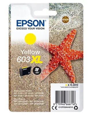 Epson Singlepack Yellow 603XL Ink_0