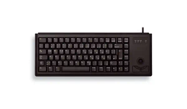 G84-4400 TRACKBALL KEYBOARD Clavier filaire miniature, trackball, PS2, noir, AZERTY - FR_0