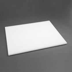 Grande planche à découper épaisse basse densité Hygiplas blanche - blanc plastique HC882_0