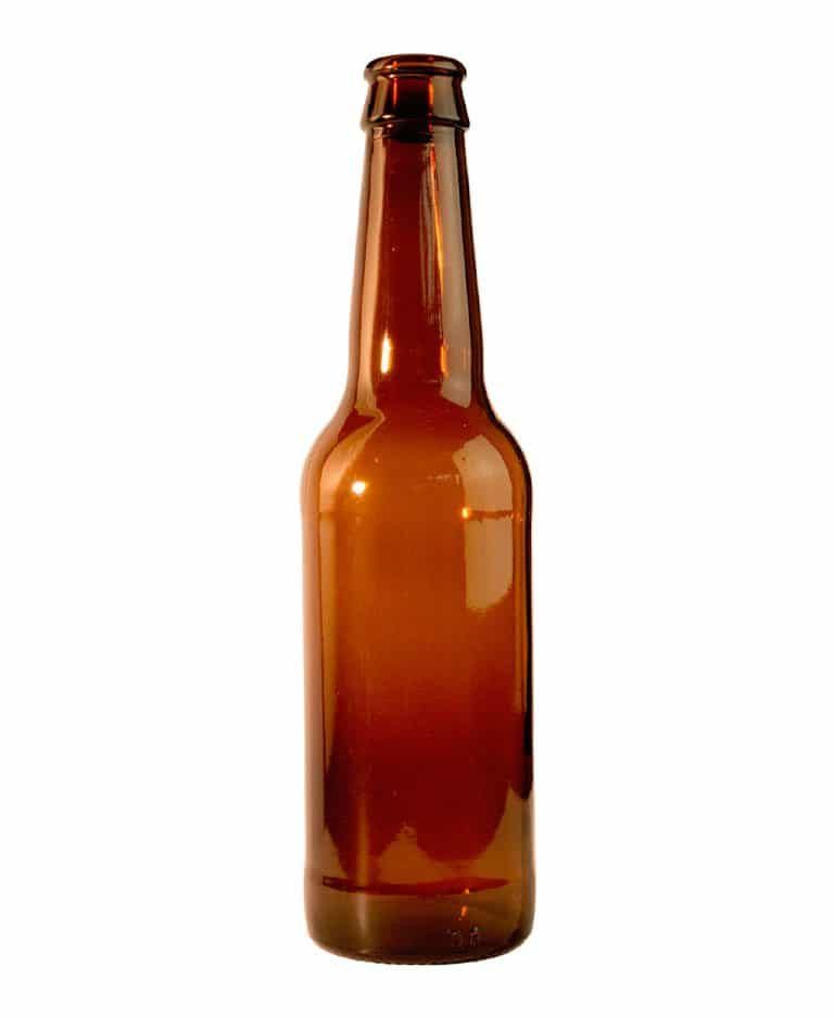 Bouteille en verre Longneck - 330ml - couleur ambre - diamètre 60,7mm - hauteur 226,9mm_0