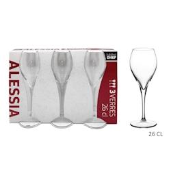 Lot de 8 Verres à Pied Alessia 26cl x3 Maitre Chef - VERRAL009_8_0