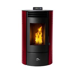Poêle à granulés étanche Azora 11,6 kW Bordeaux Sannover - rouge acier 3760401213559_0