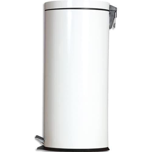 Probbax collecteur à pédale 30L - bac intérieur plastique blanc - acier galvanisé époxy ou inox brillant_0