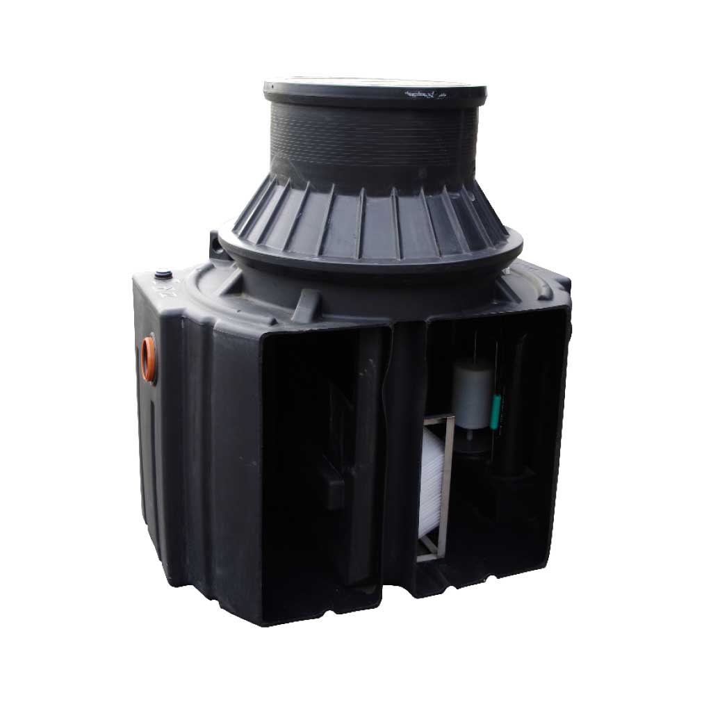 Séparateur d'hydrocarbures - LVVD - PE très résistant, 3 ou 6 L/s, avec débourbeur et filtration amovible_0