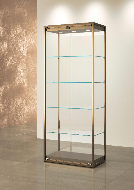 VITRINE HAUTE NOIRE - L 75 P 45 H 190 CM STM75V-N_0