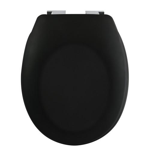 ABATTANT WC - THERMO DUR - AVEC FREIN DE CHUTE - NEELA - NOIR MAT SPIRELLA