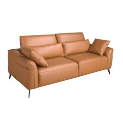 AC ANGEL CERDA Angel Cerdá Canapé 3 places cuir marron 6208C 209 x 107 x 105 - marron fourrure 8435631033141_0