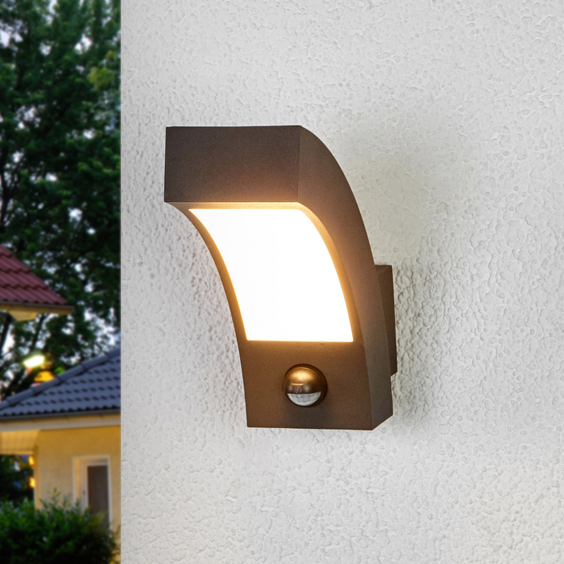 LUCANDE APPLIQUE D’EXTÉRIEUR LED LENNIK AVEC CAPTEUR