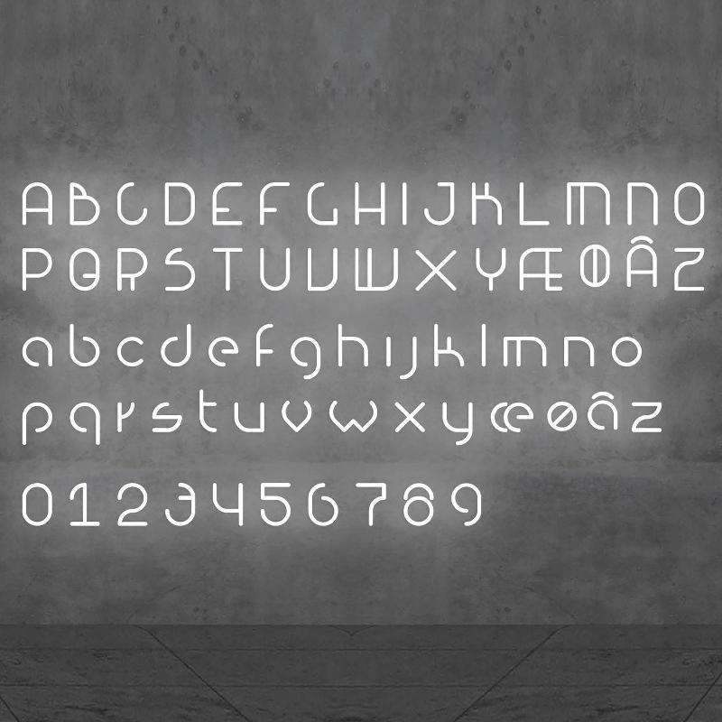 ARTEMIDE ALPHABET OF LIGHT APPLIQUE MINUSCULE N