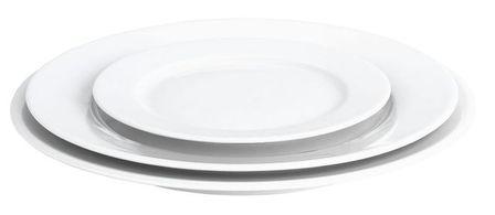 ASSIETTE PLATE RONDE BLANCHE 20CM EN PORCELAINE - PILLIVUYT - SANCERRE
