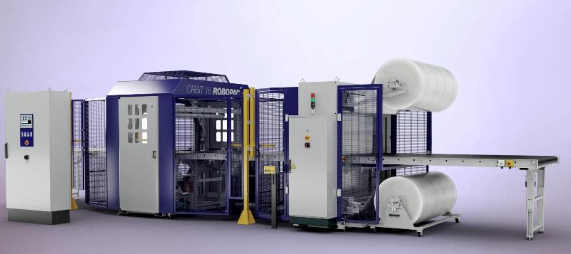 Banderoleuse horizontale automatique Orbit 12 ou 16 Pluripac - Emballage sous film étirable et mousse PEBD_0