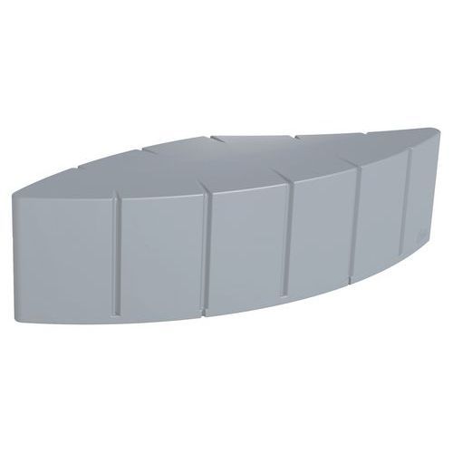 BANQUETTE VÉGÉTAL 4 PLACES 1674 CM - GRIS FENÊTRE RAL 7040 - MANUTAN EXPERT