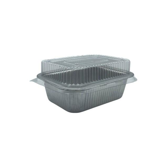 Barquette aluminium premium 500ml + couvercle par 50 pièces JORIDEAL - 3519400999199_0