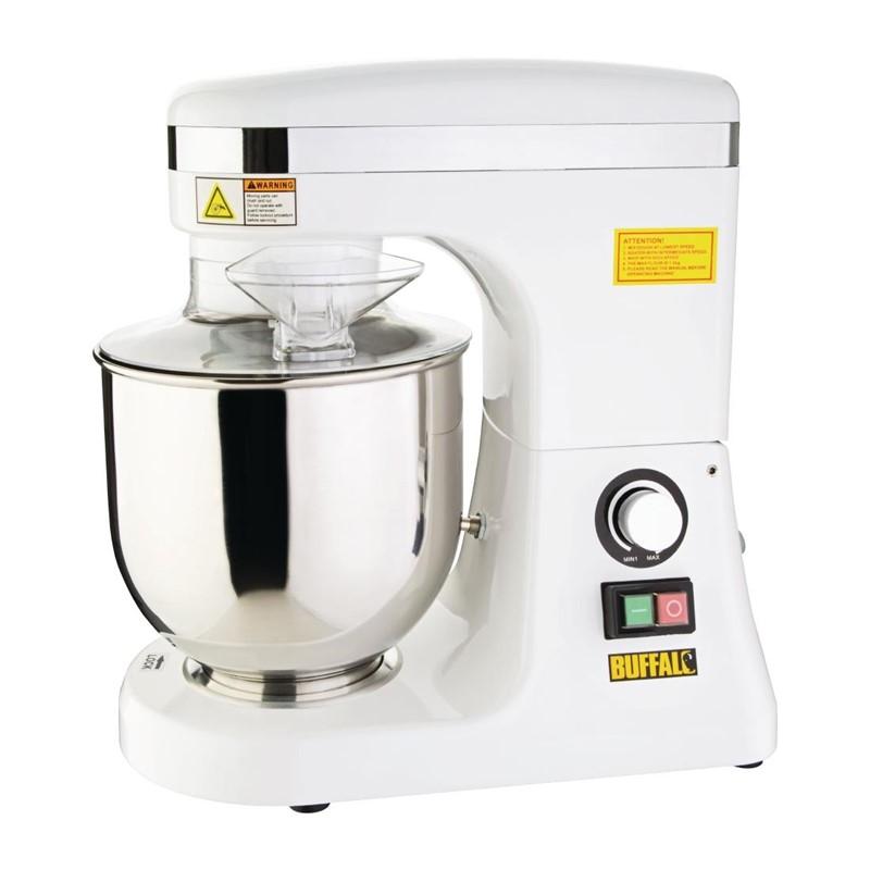 Batteur planétaire blanc 7L - DB266 - Métallique avec accessoires inclus et contrôle de vitesse continu_0