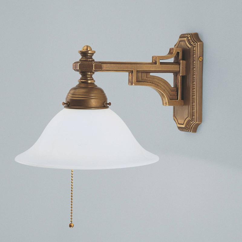 BERLINER MESSINGLAMPEN APPLIQUE MURALE GUSTAVE EN LAITON