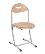 Chaise Hélia restauration - appui sur table - réglable - norme NF EN 1729 - finition Blueprotech_0