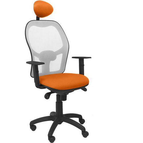 CHAISE JORQUERA AVEC APPUI-TÊTE GRIS/ORANGE - PIQUERAS Y CRESPO