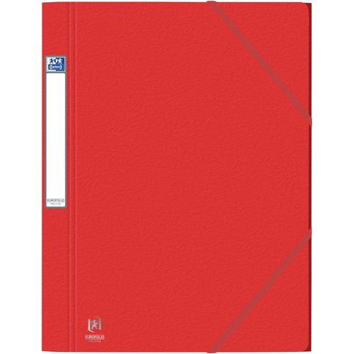 CHEMISE ELASTIQUE 3RAB. OXFORD EUROFOLIO+ PRESTIGE A4 ROUGE