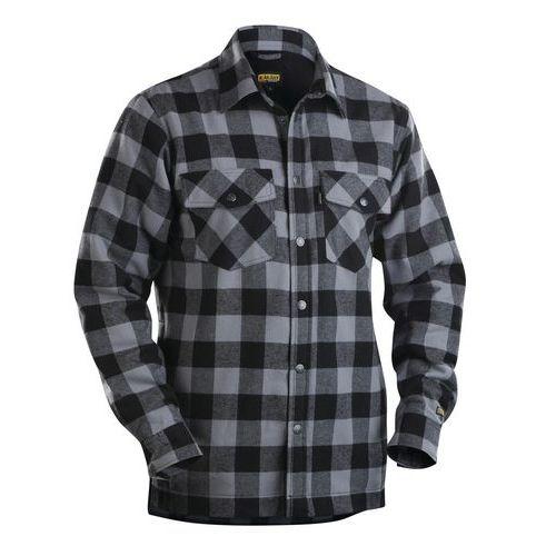 CHEMISE FLANNELLE DOUBLÉE GRIS ANTHRACITE/NOIR TAILLE 4XL - BLAKLADER