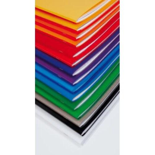 Clairefontaine Lot de 40 Cahier Kover Book 17x22, 96p./48 feuilles 90 g/m² piquées, couv. Opaques assorties, ligné 8mm + marge - 3037929515114_0