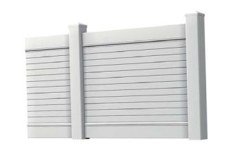 Clôtures PVC - GYT - Panneau encastré horizontal en plastique_0