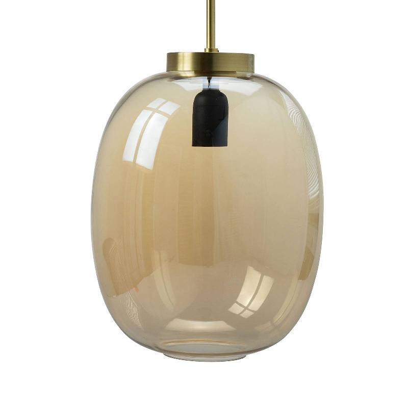 DYBERG LARSEN DL39 SUSPENSION Ø 25 CM AMBRE/LAITON