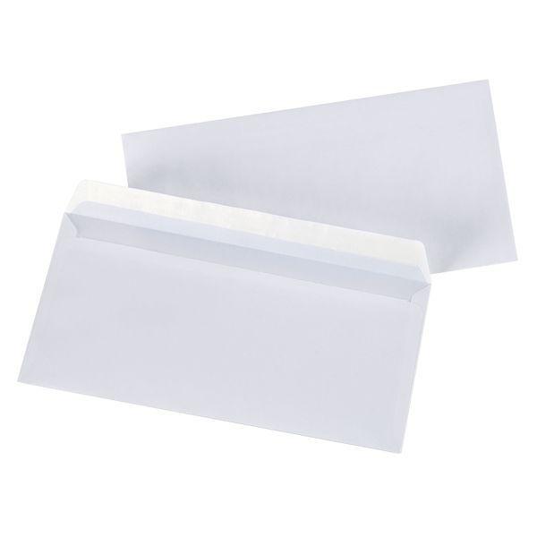 Enveloppe adhésive blanche 80g - 110x220mm - Pack de 500_0