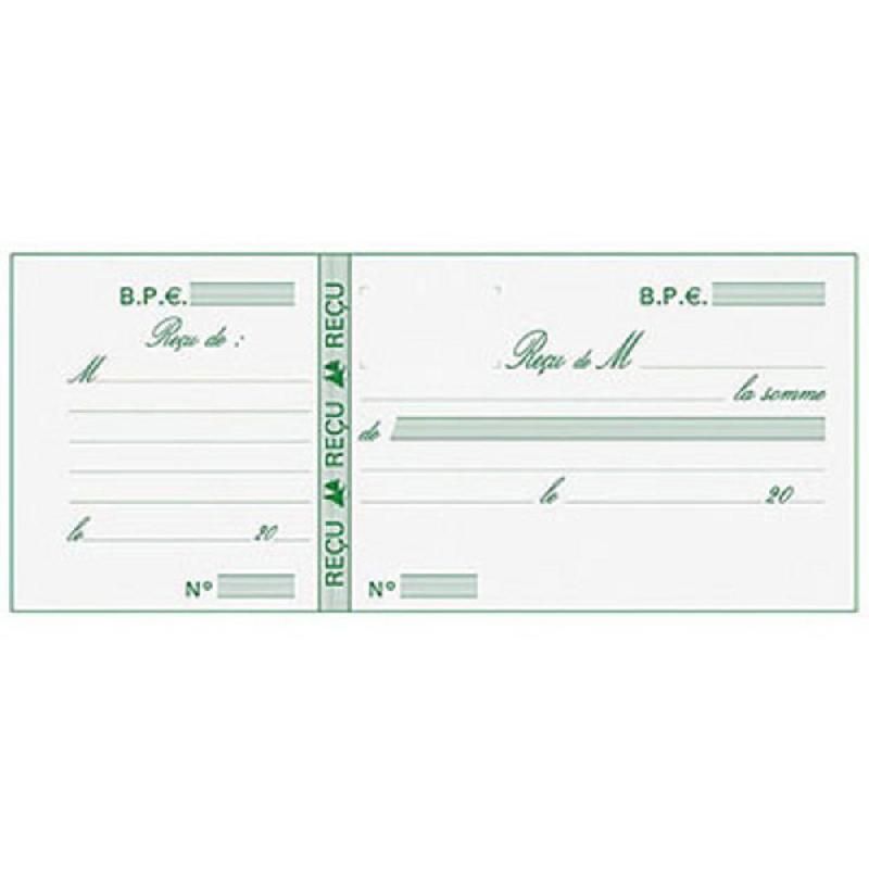 EXACOMPTA CARNET MANIFOLD PRÉ-IMPRIMÉ DE REÇUS - FORMAT 9 X 13 CM (PRIX À L'UNITÉ)