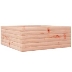 Helloshop26 - Jardinière bac lit surélevé plantes fleurs terrasse jardin 60 x 60 x 23 cm bois massif douglas marron 02_0037702 - 3000213935257_0