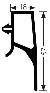 Joint JCC4G - Coloris gris - Vendu au mètre - Pour chambre froide et applications diverses_0