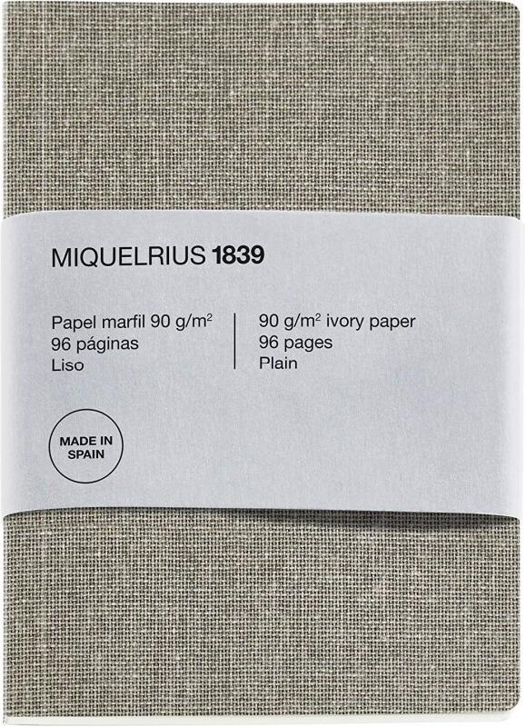 MIQUELRIUS Carnet A5, 96p./48 feuilles ivoire 90 g/m², couv. Beige, uni - 8422593015896_0