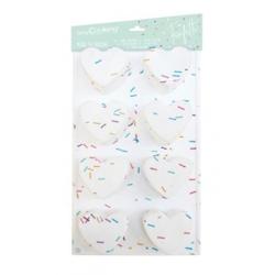 Moule 8 cœurs en silicone « Funfetti » - 3700392429911_0