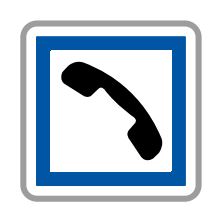 Panneau de signalisation indication - Cabine téléphonique publique CE2b - Services rares ou isolés_0