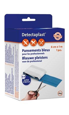 PANSEMENT PROFESSIONNEL SUPER STRETCH BLEU  6 CM X 1 M