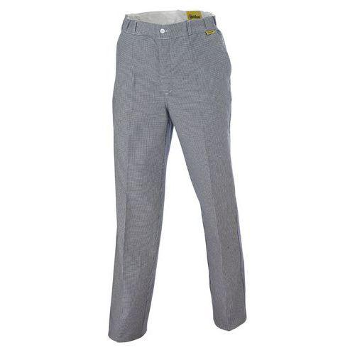 PANTALON CUISINIER CX BLEU/BLANC T50 - MOLINEL