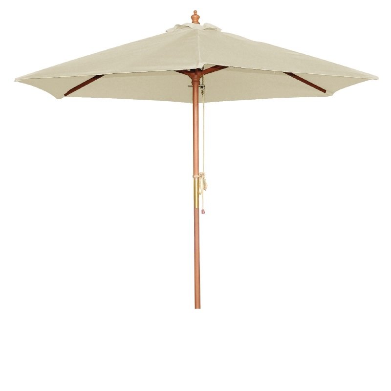 PARASOL BOLERO ROND, CRÈME, 3 MÈTRES