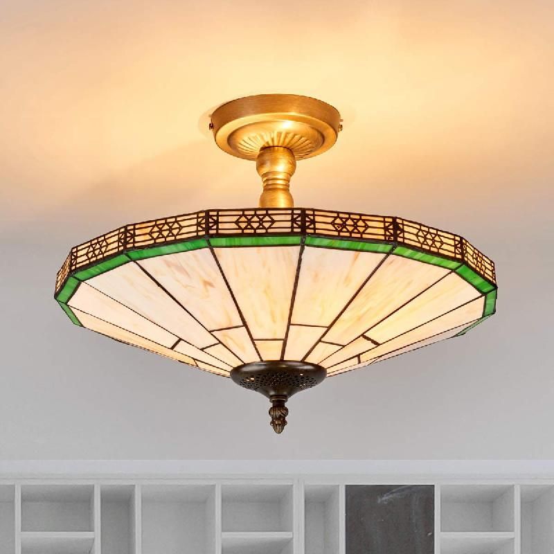 SEARCHLIGHT PLAFONNIER NEW YORK AU STYLE TIFFANY