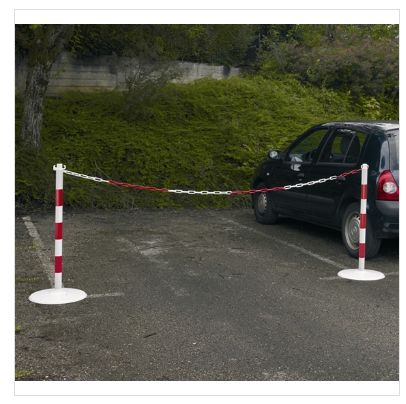 Poteau de signalisation - direct signaletique - en acier sur socle mobile_0